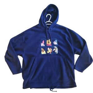 90s Disney Store Fleece Winnie the Pooh Y2K oversized Hoodie sweatshirt Vintage